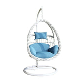 Hot Sale Rope Garden Furniture Frame Swing Hanging Outdoor Balcony Swing Chair Egg Hanging Lazy Basket Rattan Chair