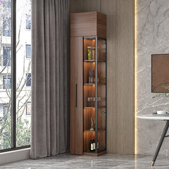Corner Wine Cabinet Living Room Wall Display Cabinet Triangle Cabinet Household Medieval Style Dining Side Cabinet Locker