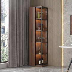 Corner Wine Cabinet Living Room Wall Display Cabinet Triangle Cabinet Household Medieval Style Dining Side Cabinet Locker