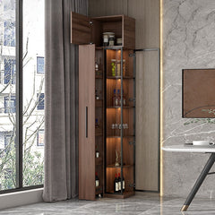 Corner Wine Cabinet Living Room Wall Display Cabinet Triangle Cabinet Household Medieval Style Dining Side Cabinet Locker