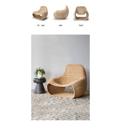 Homelements Outdoor/rattan/sofa Designer/three-piece Set/leisure/balcony/single Rattan Chair/courtyard Villa/simple Furniture