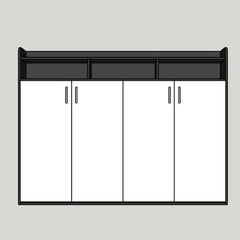 Simple Folding Wall Bed Storage Cabinet Nordic Small Apartment Multi-functional Rollover Invisible Bedside Cabinet Bed Vertical Flip Hidden Bed