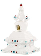 Bodhi Tower Copper Alloy White Bodhi Tower Furniture Ornament