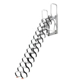 Homelements 275-300cm High Invisible Folding Titanium Magnesium Alloy Loft Ladder / Black and White
