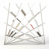 Italian Minimalist Paint Bookshelf Bookcase Floor Shelf Living Room Wall Display Rack Storage Rack Storage Rack Partition