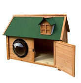 Four Seasons Universal Solid Wood Dog House Outdoor Waterproof Kennel Winter Dog Cage Large Dog Kennel