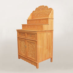 3-Tier Buddhist Altar Table | Modern Wood Home Shrine