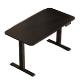Homelements T412D 140*70cm Dual Motor Electric Motorised Standing Desk Height Adjust Table Upward Mounting(including Small Cable Slot for Power Adapter)