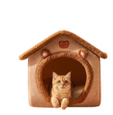 Luxury Foldable Pet House Removable Washable Cat and Puppy Cave Sofa for Dogs and Cats