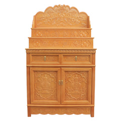 3-Tier Buddhist Altar Table | Modern Wood Home Shrine