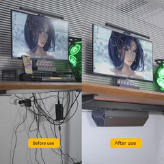 Under-table Wire Management Box Wire Plug-in Rack Cable Storage Rack