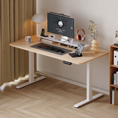 Homelements T524 140*70cm Single Motor Electric Motorised Standing Desk Height Adjust Table Upward Mounting