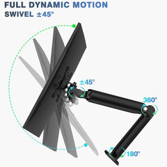 Homelements Single Table Gas Spring Desk Stand and Monitor Arm with Single Steel Monitor Mount SY-MA05
