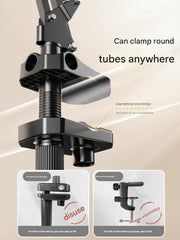 Mobile Phone Lazy Tablet Bracket Bedside Bed for Ipad Support Frame Desktop Cantilever Mobile Phone Holder Dormitory Computer Lying Down Watching Live Drama Artifact Multi-function Switch Universal Clip