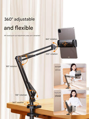 Mobile Phone Lazy Tablet Bracket Bedside Bed for Ipad Support Frame Desktop Cantilever Mobile Phone Holder Dormitory Computer Lying Down Watching Live Drama Artifact Multi-function Switch Universal Clip