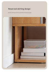 Solid Wood Bookshelf Shelf Simple Modern Children's Storage Locker Multi-layer Locker Simple Book Cabinet