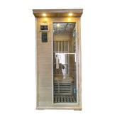 Homelements 1350W Hemlock Sauna Room Mobile Steam Room Circular Steam Room Home Adult Tourmaline Far Infrared Steam Room