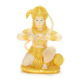 Creative Hindu Resin Kneel on One Knee Hero Monkey Hanuman Sculpture