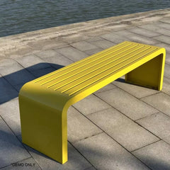 Homelements Square Park Chair Multi-color Iron Art Outdoor Park Chair Metal Overall Leisure Seat Outdoor Bench Long Bench