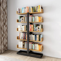 Multi-layer Bookshelf Floor-to-ceiling Shelf Integrated Wall Bookcase
