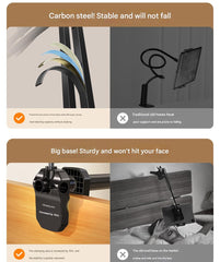 Mobile Phone Lazy Tablet Bracket Bedside Bed for Ipad Support Frame Desktop Cantilever Mobile Phone Holder Dormitory Computer Lying Down Watching Live Drama Artifact Multi-function Switch Universal Clip