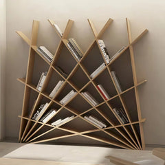 Italian Minimalist Paint Bookshelf Bookcase Floor Shelf Living Room Wall Display Rack Storage Rack Storage Rack Partition