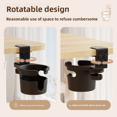 Office Desktop Fixed Water Cup Holder, Table Side Storage, Water Cup Clip Bracket, Water Cup Bracket, Computer Desk Rack