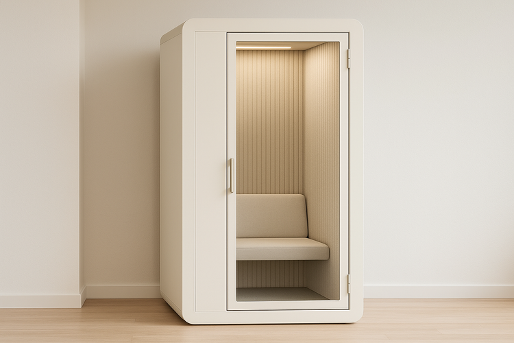 Soundproof Work Pod soundproof booth offers a private, quiet space ...