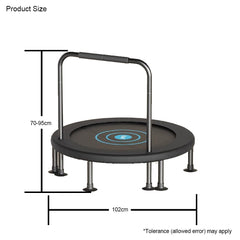 Sports Studio 40 Inch Adjustable Height Foldable Kids Trampoline