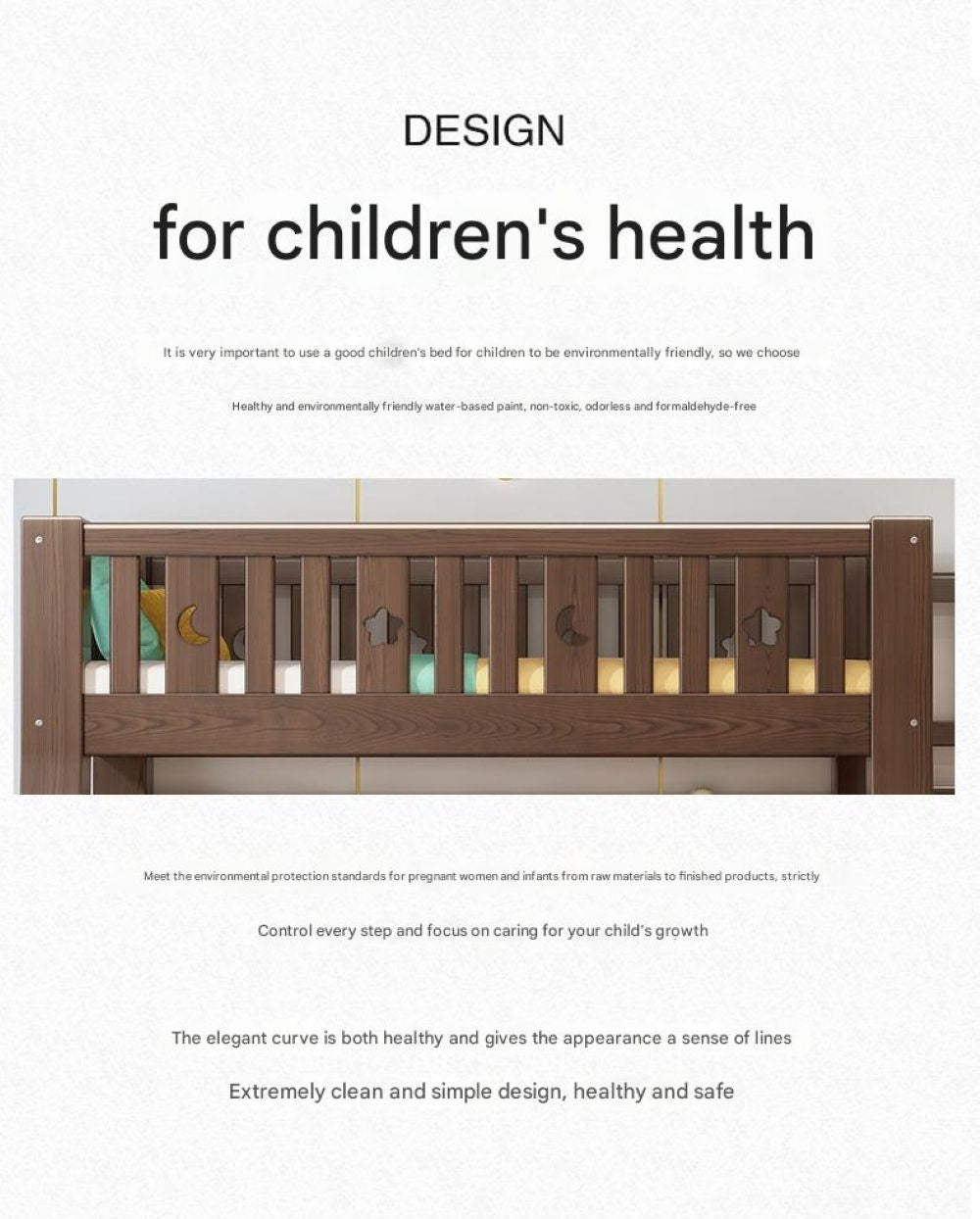 Walnut Upper and Lower Beds Bunk Beds Two-layer Children's Beds High and Low Beds Small Apartment Mother and Child Beds Double Upper and Lower Bunk Wooden Beds