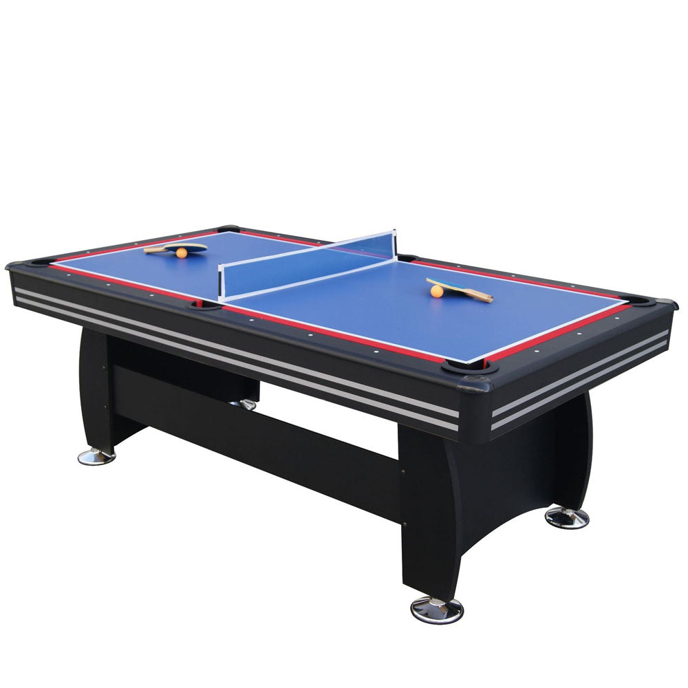 Sports Studio 7ft 3 in 1 Multi-Function Snooker Table with Air Hockey Game Table and Ping Pong Table Top