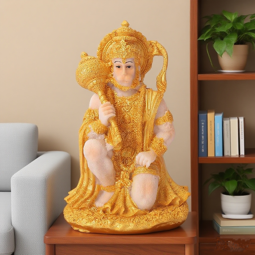 Creative Resin Hindu Statue of Hanuman Ornament Modern Decorative Crafts