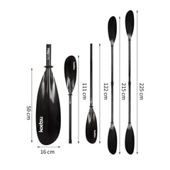 Sports studio Lightweight Detachable Two Section Kayak Paddle Carbon Brazed Scoop Kayak Paddle