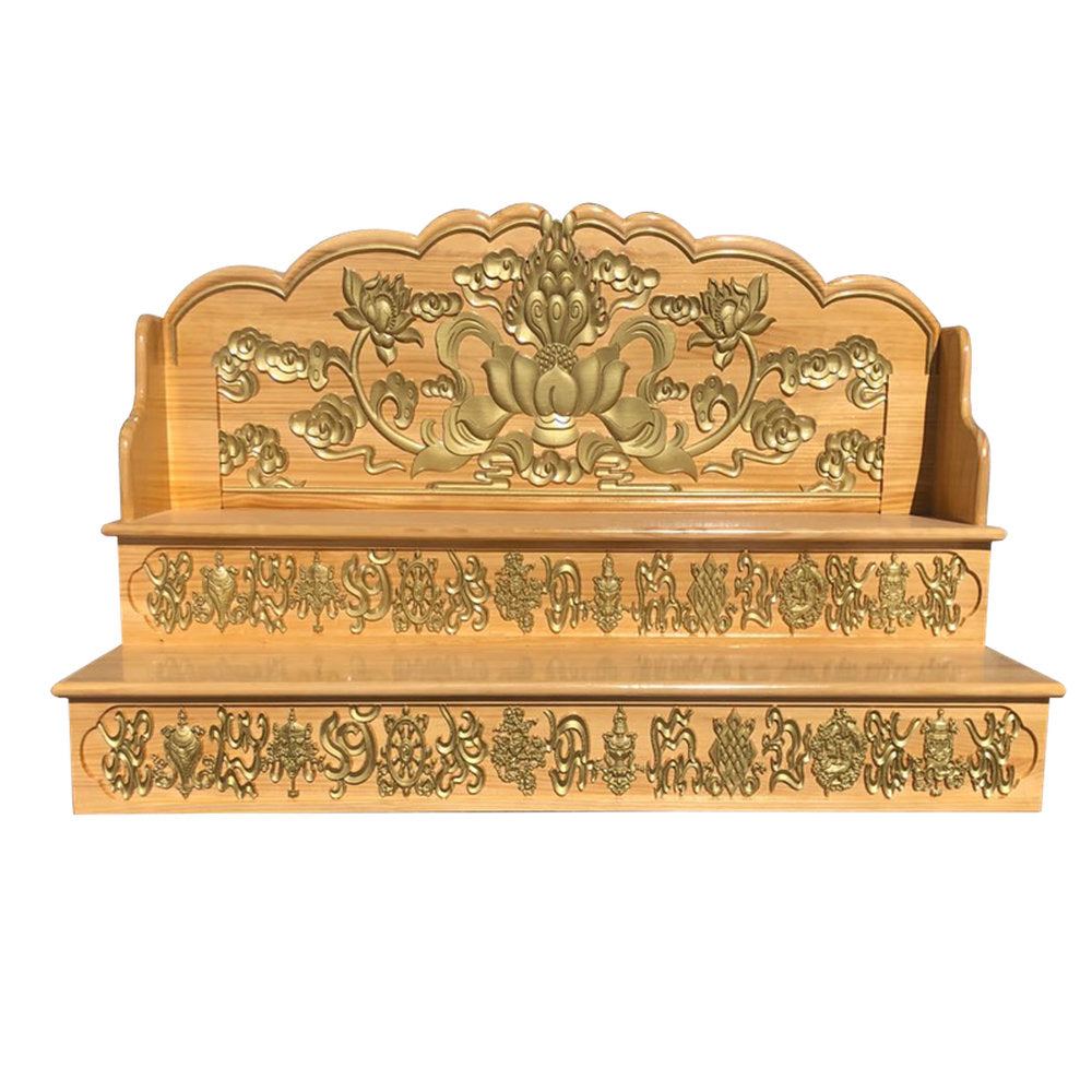3-Tier Buddhist Altar Table | Modern Wood Home Shrine