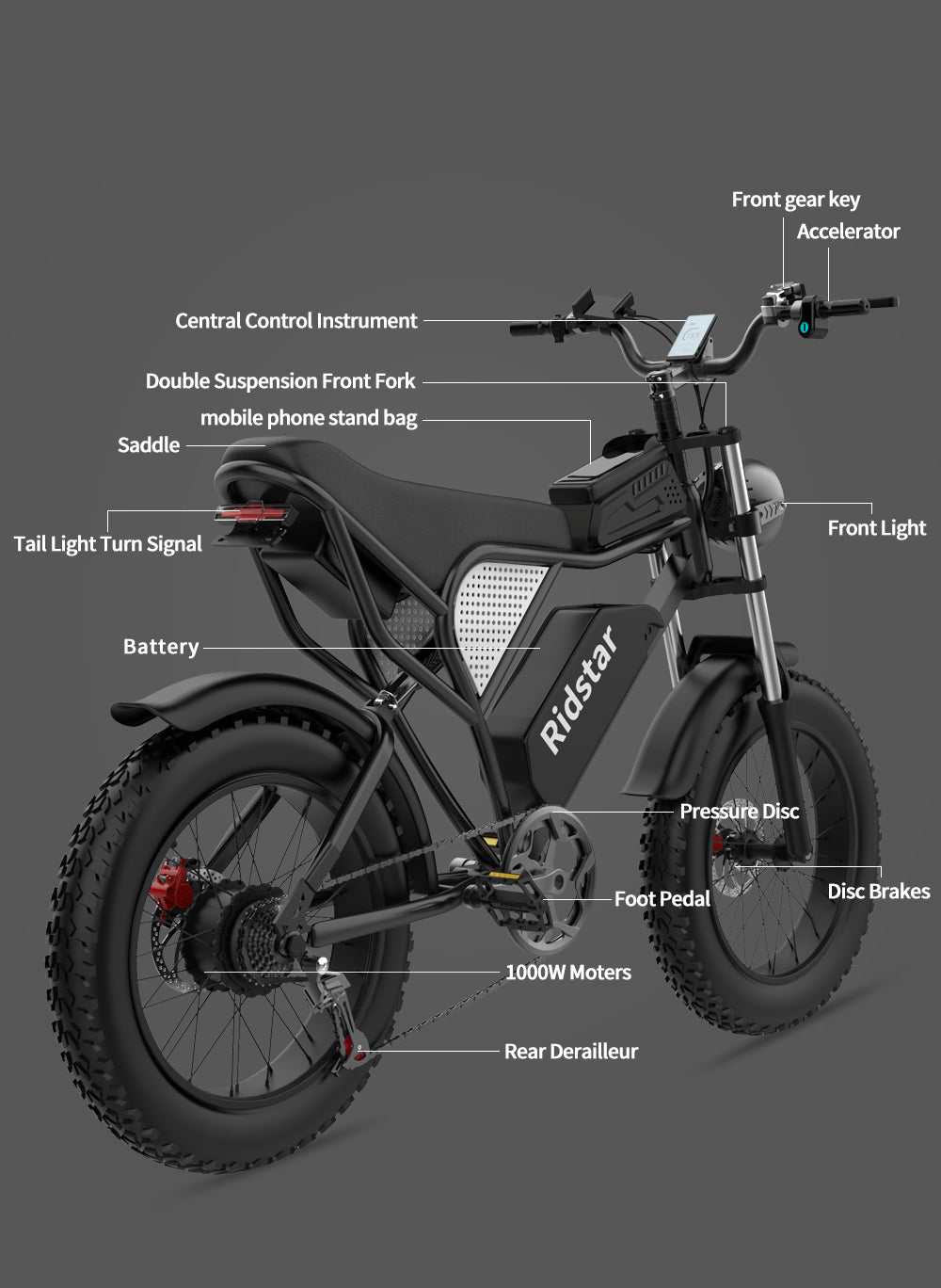 Sports studio City Ease Snow Bike 20 Inch Electric Bike Electric Bike Battery-Q20