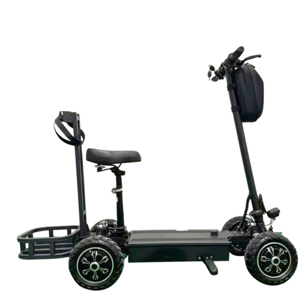 Sport Studio  Zebra09 Matching Golf Rack Outdoor  Multifunction Country Crossing E-scooter  Electric Vehicle Golf Cart with 4 Wheels -Zebra09 GOLF-48V-1000W*2-48V-20AH-lithium Battery