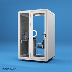 Homelements BJK-141223 Soundproof Booth Negotiation Room Mobile Silent Room Dedicated Soundproof Live Broadcast Cabin Simple Style Office Lounge Soundproof Office Pod Soundproof Phone Acoustic Booths