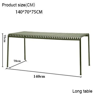 Homelements  Outdoor eisure simple wrought Iron Table and Chair Combination/Internet Celebrity restaurant B&B home balcony Table and Chair/courtyard Outdoor Dining Table