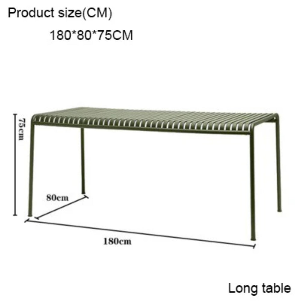 Homelements  Outdoor eisure simple wrought Iron Table and Chair Combination/Internet Celebrity restaurant B&B home balcony Table and Chair/courtyard Outdoor Dining Table