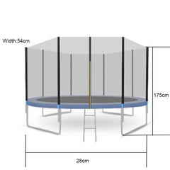 Sport Studio 14 Inch Trampoline Home Children Indoor Commercial Trampoline with Net Outdoor Adult Children Jumping Bed  High Quality Outdoor Children Trampoline with Protective Net Children Outdoor Playing Trampoline