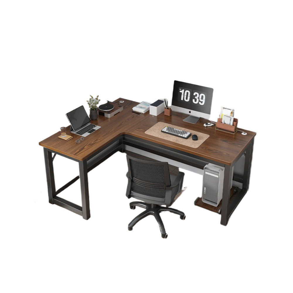 Homelements Double Computer Desk Desktop Home Desk Bookshelf Combination Bedroom Desk