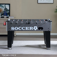 Sports Studio 1.4m Soccer Table 55 Inch Table Football Soccer Game Table - Smoky Grey