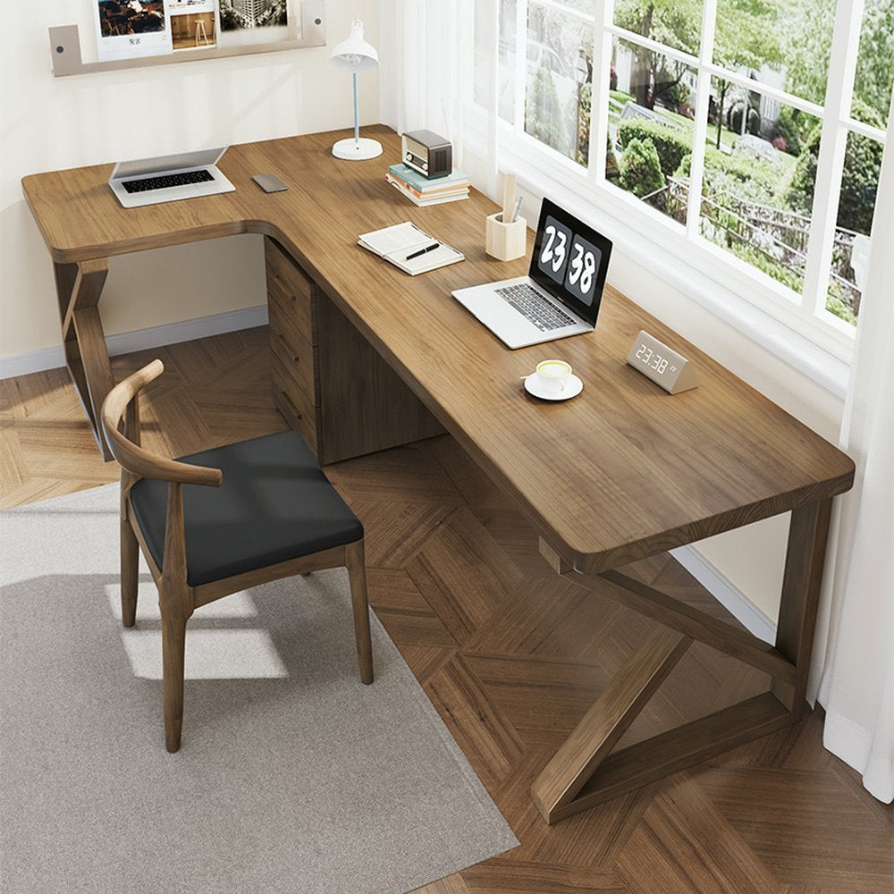All Solid Wood Computer Desktop Table Corner Desk Writing Desk Bedroom Workbench Study Table