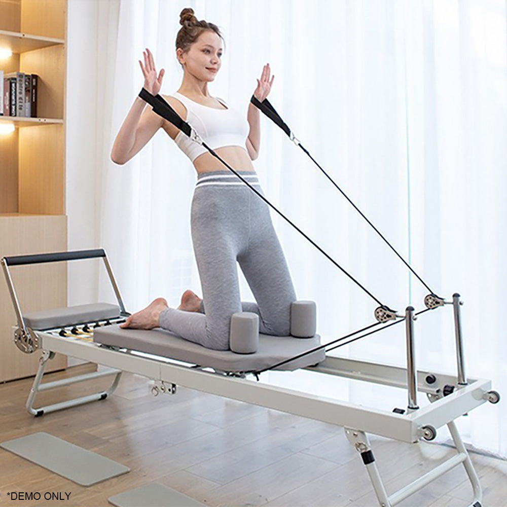 Sports Studio Yoga Studio Pilates Core Bed Fitness Equipment Pilates Large Equipment Stainless Steel Yoga Training Bed Gym Stainless Steel Exercise Equipment Beginners Pilates Reformer