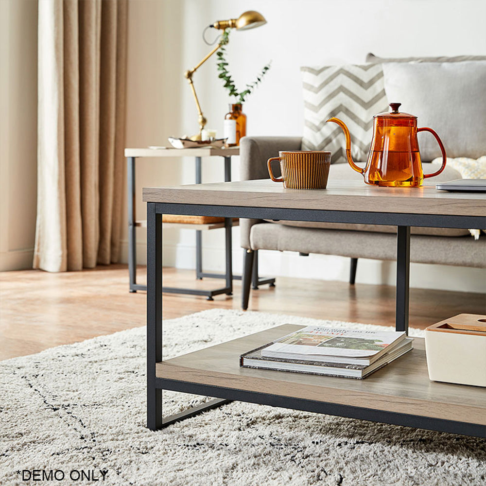 Linsay Living Room Bedroom Coffee Table Cement Ash