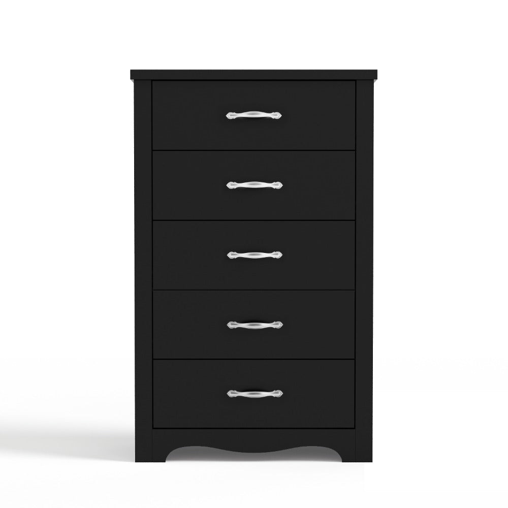 Linsay Rena 5 Drawers Black