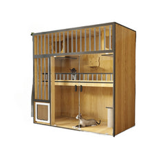 Homelements Luxury Wooden Cat House Cat Villa Home Indoor Pet Cabinet Integrated Cat House Drawer Type Cat Toilet with Built-in Storage Cabinet   Luxury Wooden Cat Furniture Breeding Luxury Cat House Luxury Cat  Pet Villa Nest Bed Cage Display Cage Cabine