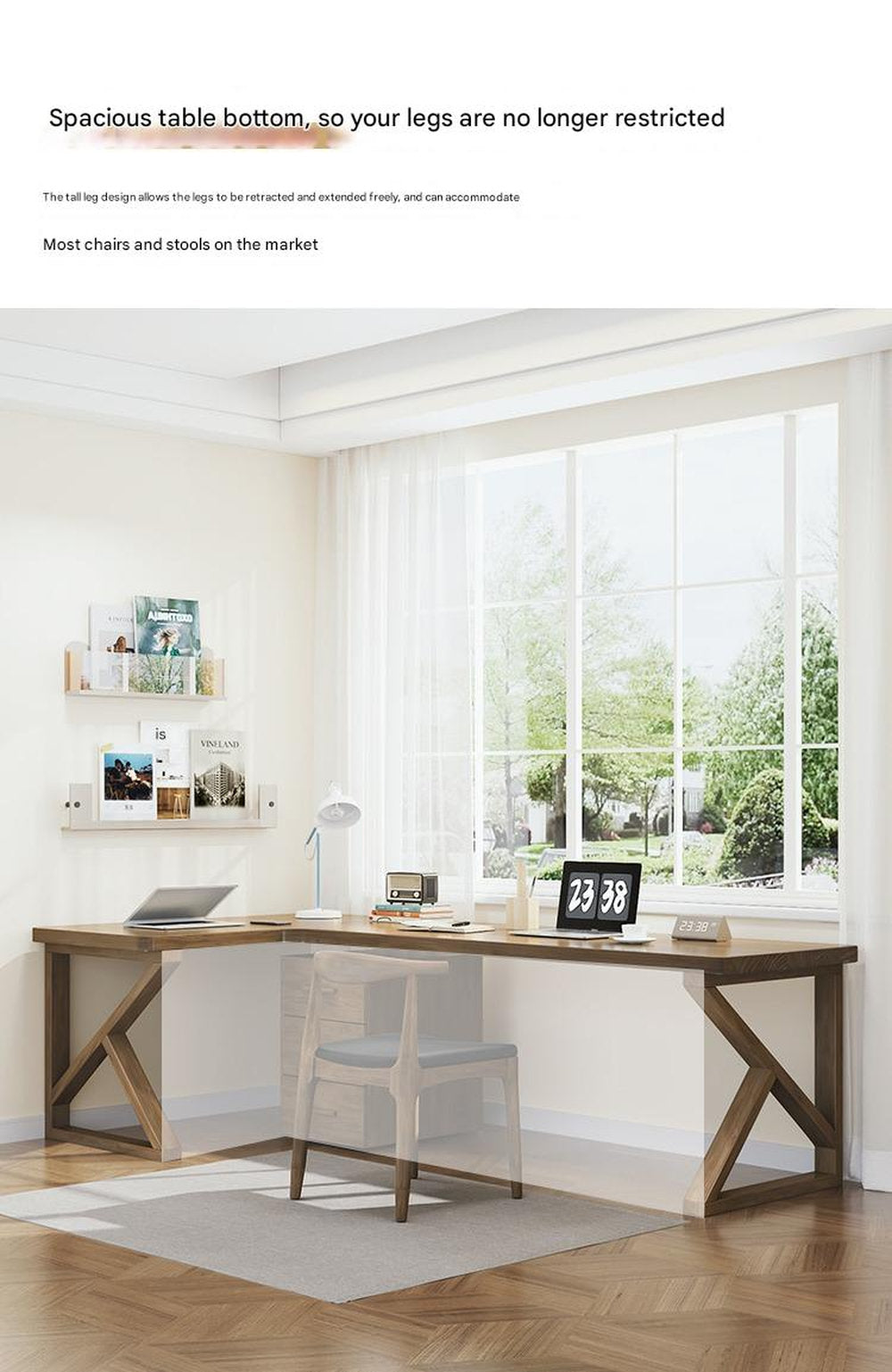 All Solid Wood Computer Desktop Table Corner Desk Writing Desk Bedroom Workbench Study Table