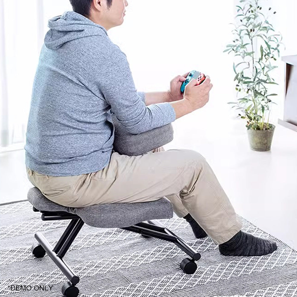 Homelements Japan SANWA Mountain Industry Computer Chair Kneeling Chair Correction Sitting Chair Horse Riding Chair Home Cross-legged Chair Monkey Stool Sitting