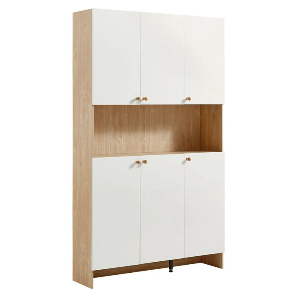 Linsay Miro Shoe Cabinet, 1.2M, Natural & White